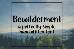 Bewilderment Font: A Handwritten Typeface for Digital Designers