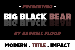 Big Black Bear: A Bold Typeface for Digital Impact