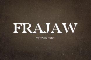 Frajaw: A Friendly Serif Font for Real-World Branding