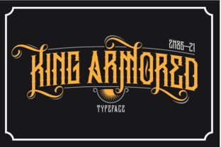 King Armored Font Review: A Bold Blackletter for Creative Branding