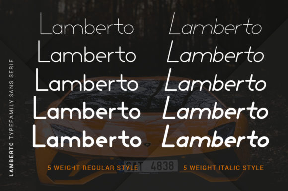 Lamberto Family: A Versatile Sans Serif Typeface for Real-World Branding