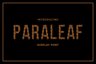 Paraleaf Font: A Decorative Typeface for Digital Nature-Inspired Design