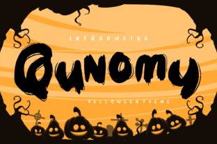 Qunomy Font: A Spooky Typeface for Creative Craft Projects