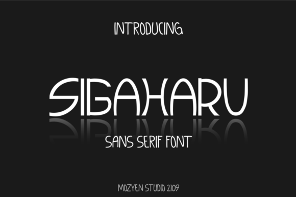 Sigaharu Font: A Modern Typeface for Editorial Design