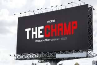The Champ Typeface: A Modern Font for Bold Marketing Moments