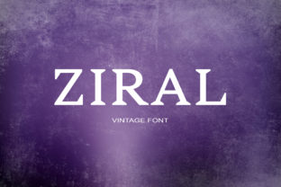 Ziral: A Stylish Serif Typeface for Editorial Design